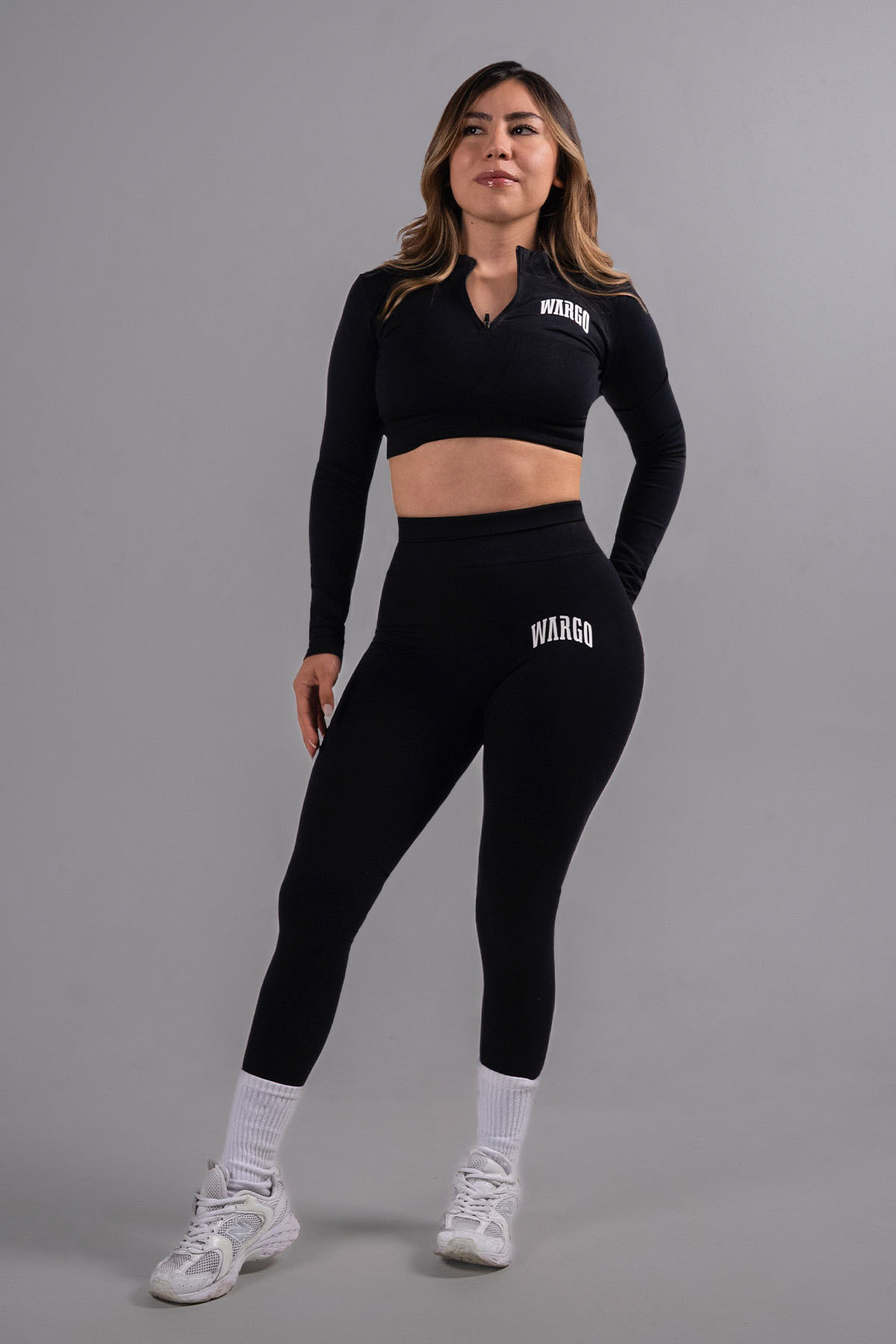 WARGO PERFORMANCE CROP TOP SLEEVE - BLACK