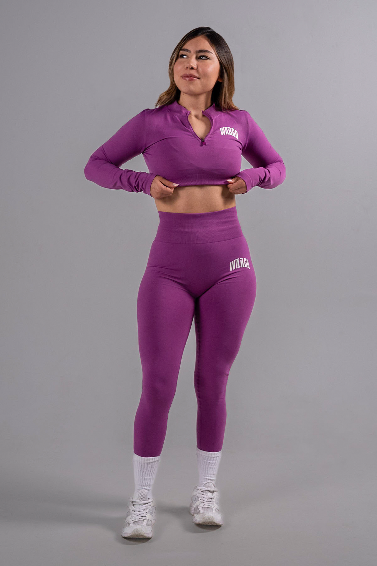 WARGO PERFORMANCE CROP TOP SLEEVE - PURPLE