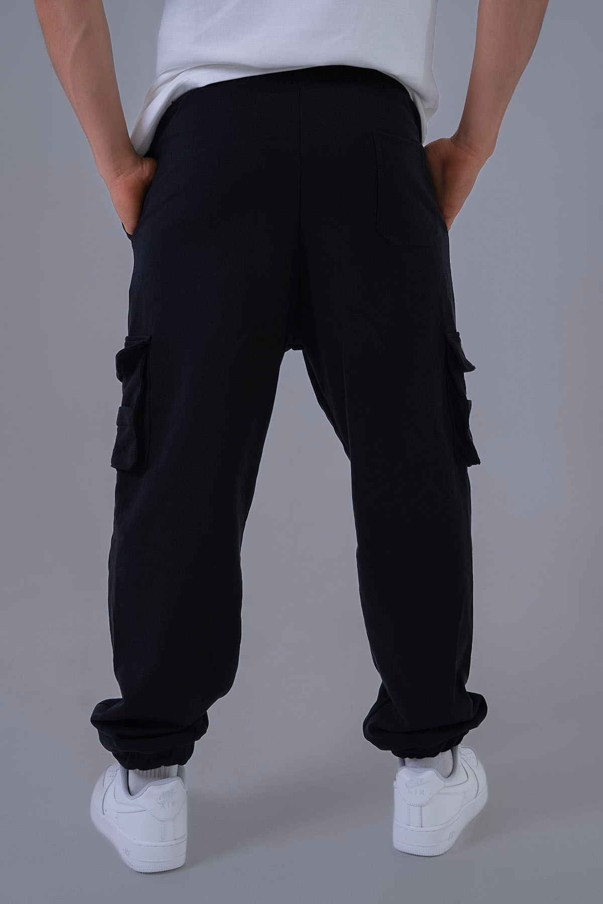 PANTALON JOGGER CARGO HOMBRE FRONTIER - NEGRO