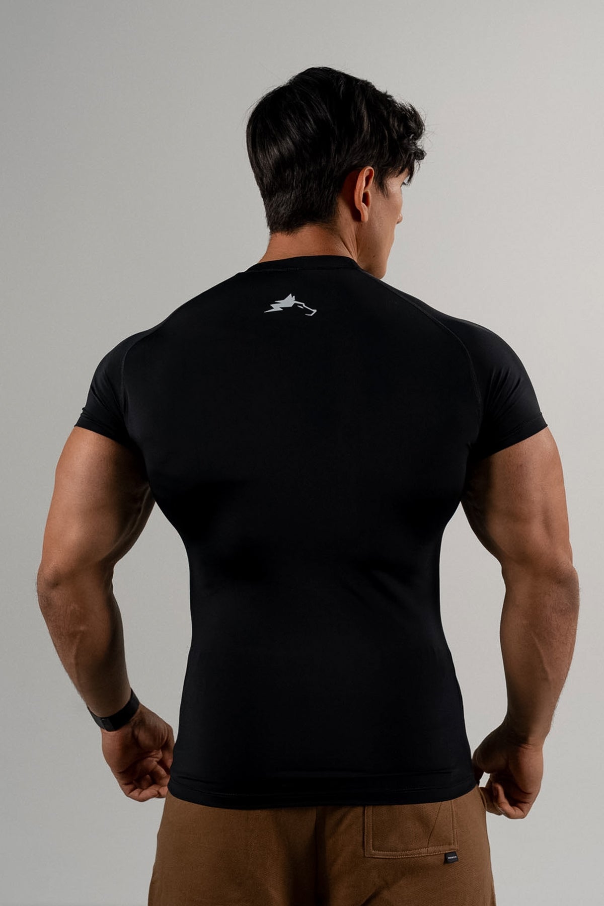 CAMISETA  COMPRESIÓN ALPHA DROP - NEGRO