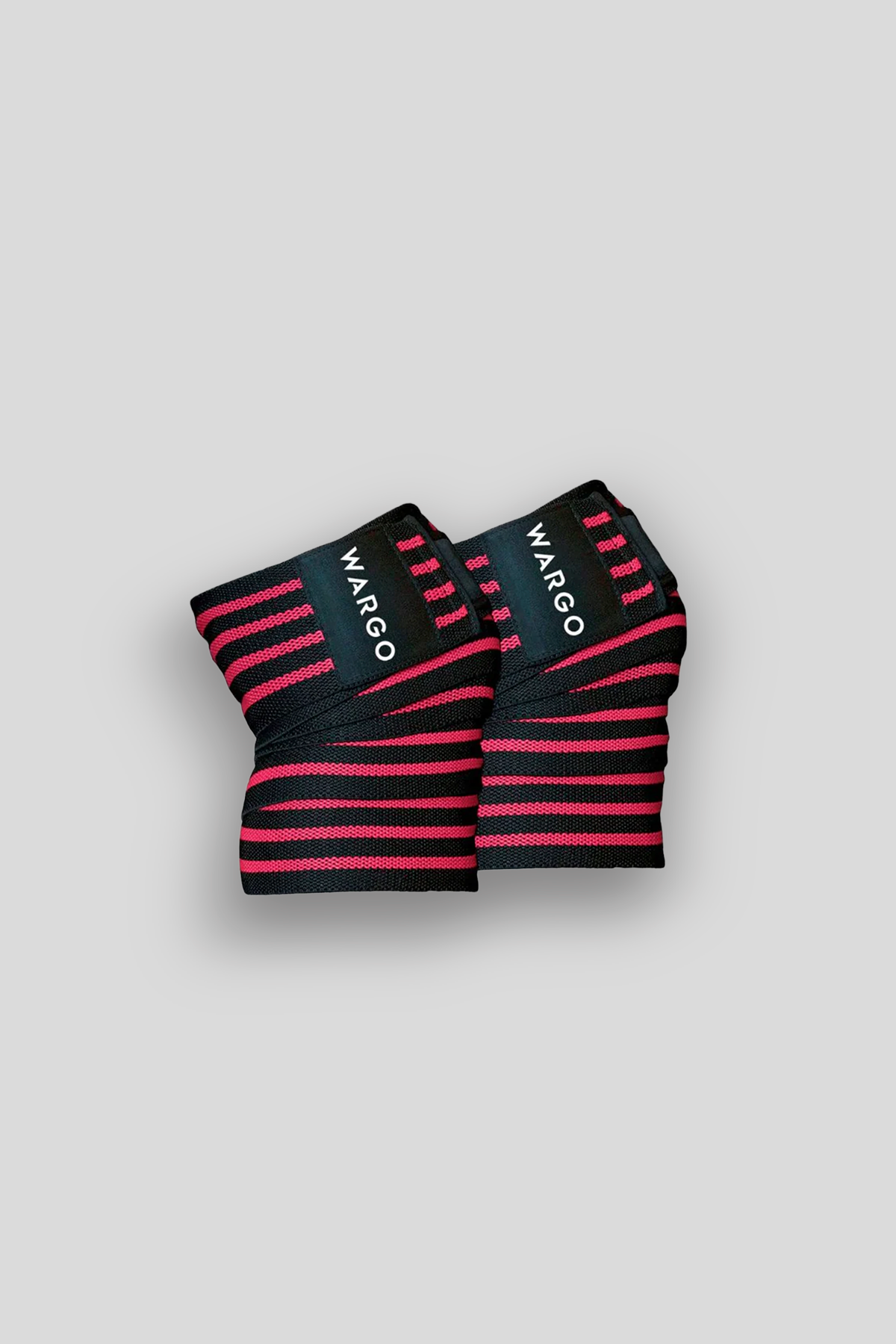 VENDAS RODILLA PARA GYM - BLACK FUCSIA STRIPE