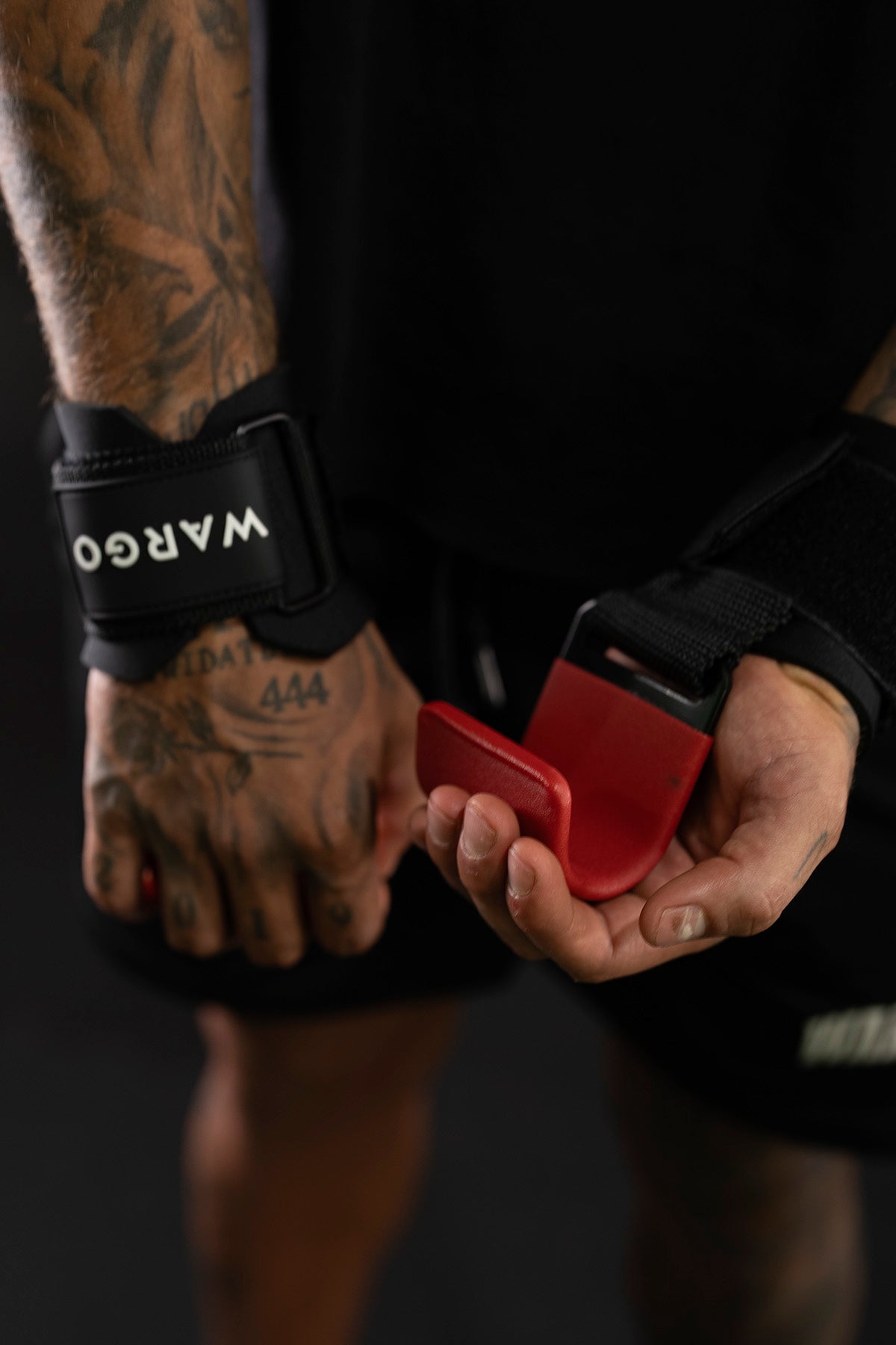 STRAPS CON GANCHO PARA GYM - ROJO