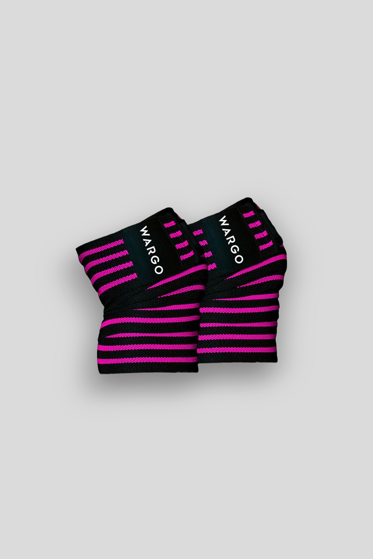 VENDAS RODILLA PARA GYM - BLACK PURPLE STRIPE