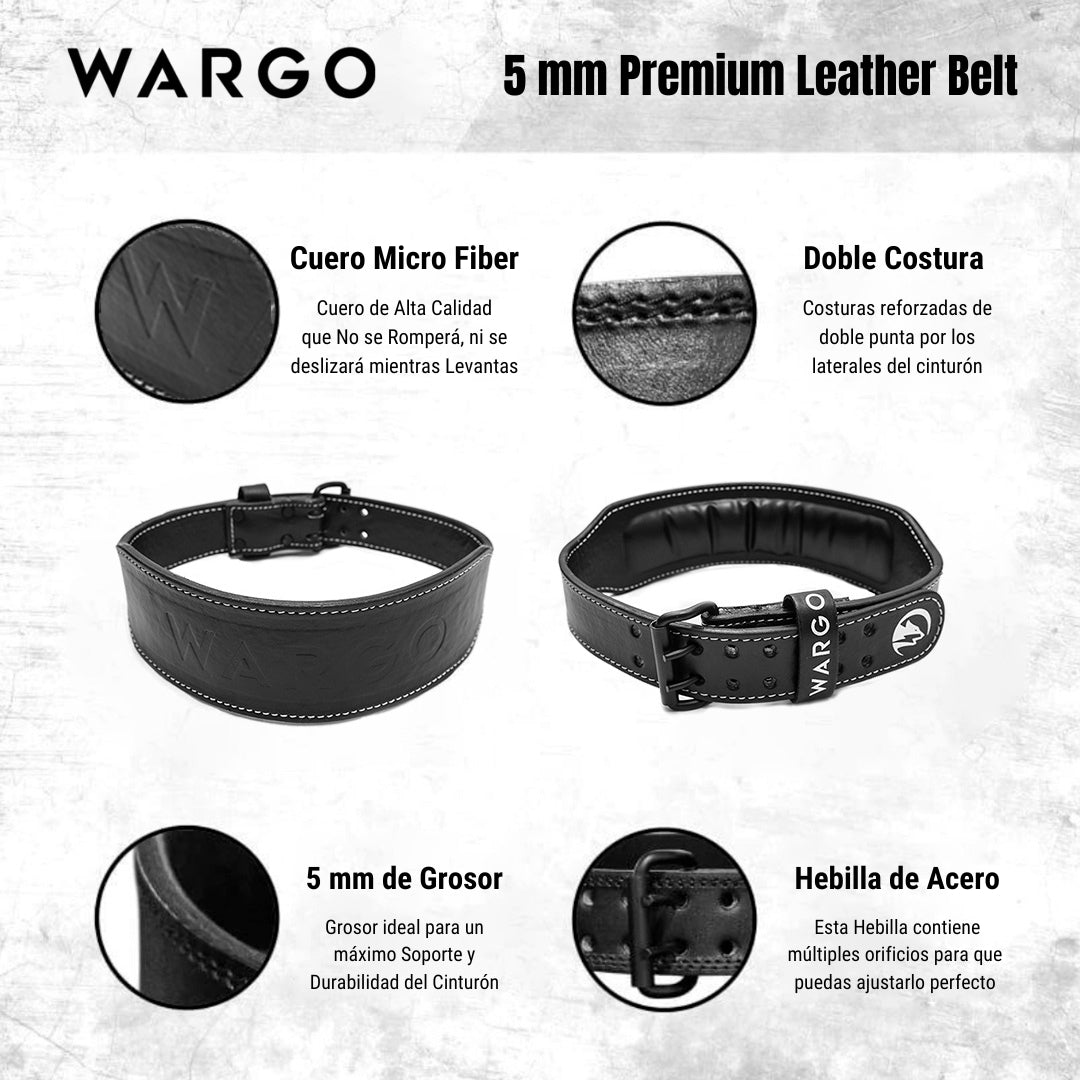 (30% OFF) 5 mm Premium Leather Belt