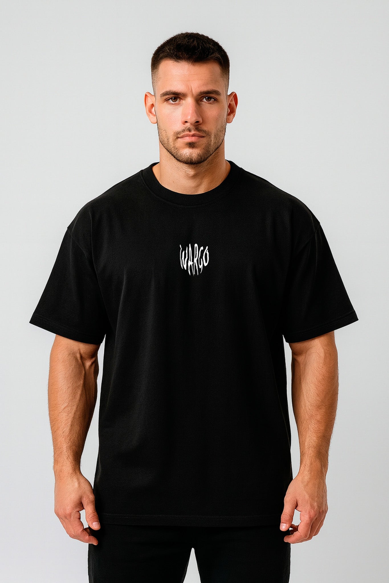 CAMISETA OVERSIZE BAKI - NEGRO