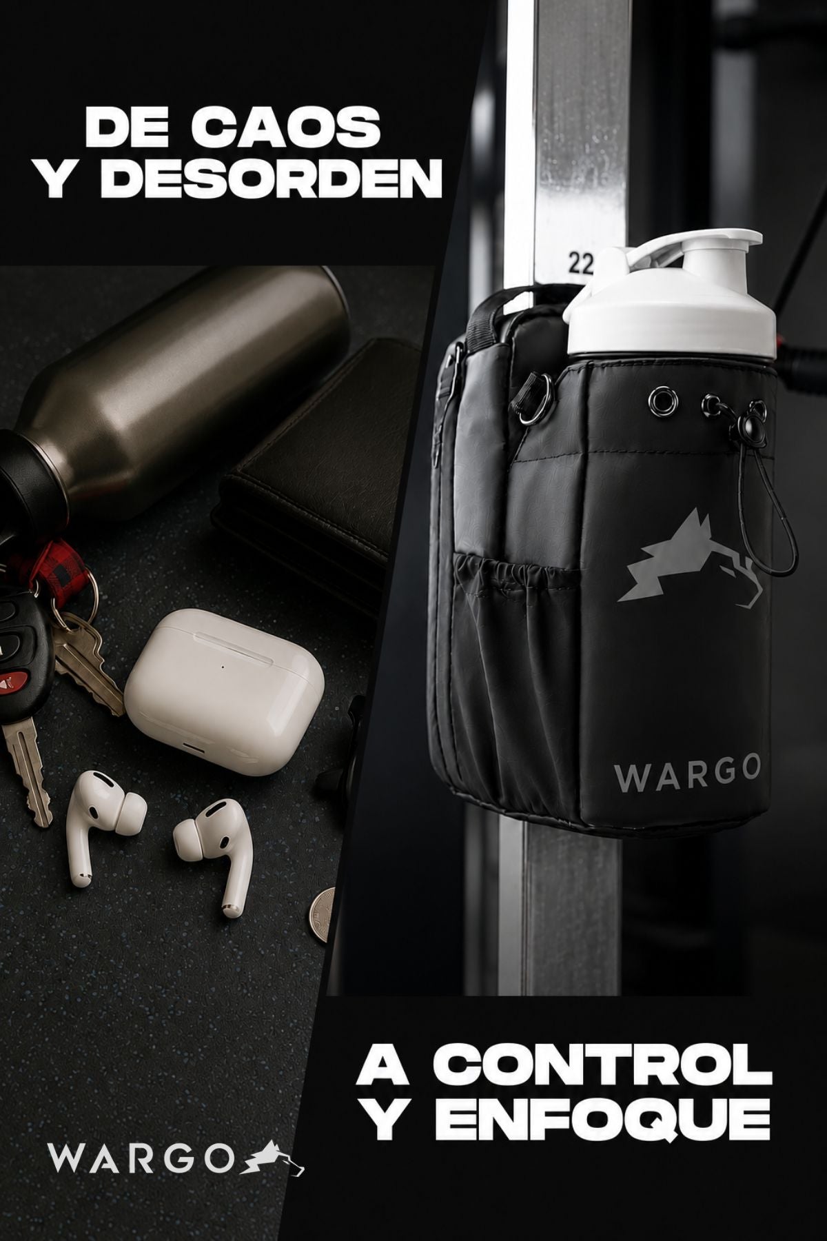BOLSA MAGNETICA DE GYM MAGBAG + SHAKER