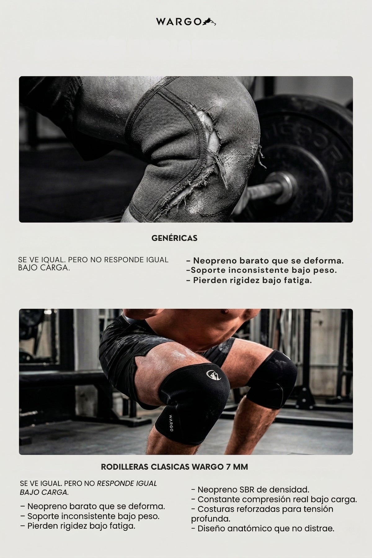 RODILLERAS 7 MM GYM - NEGRO/ROJO