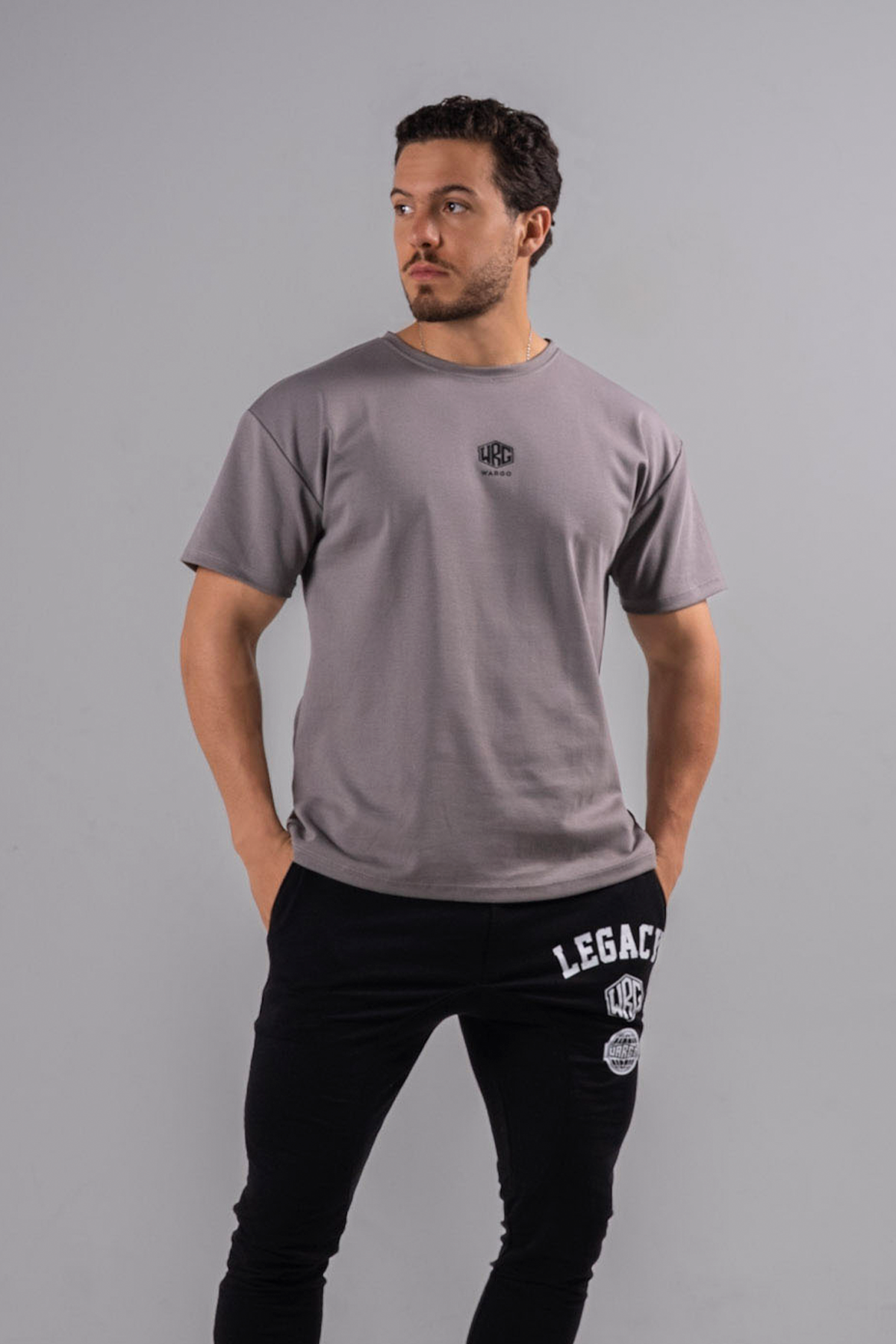CAMISETA TEE LEGACY CREW - GRAY