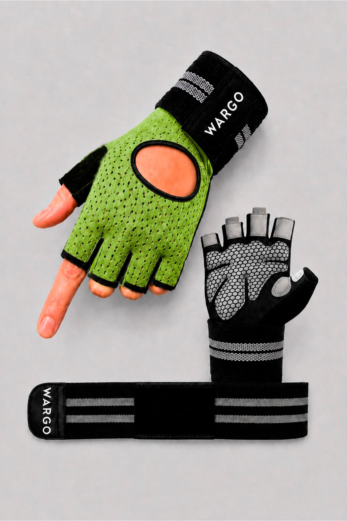 GUANTES CLASSIC GYM  - VERDE MILITAR