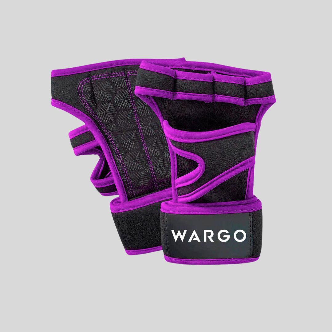 GUANTES PARA GYM DE LEVANTAMIENTO - PURPURA