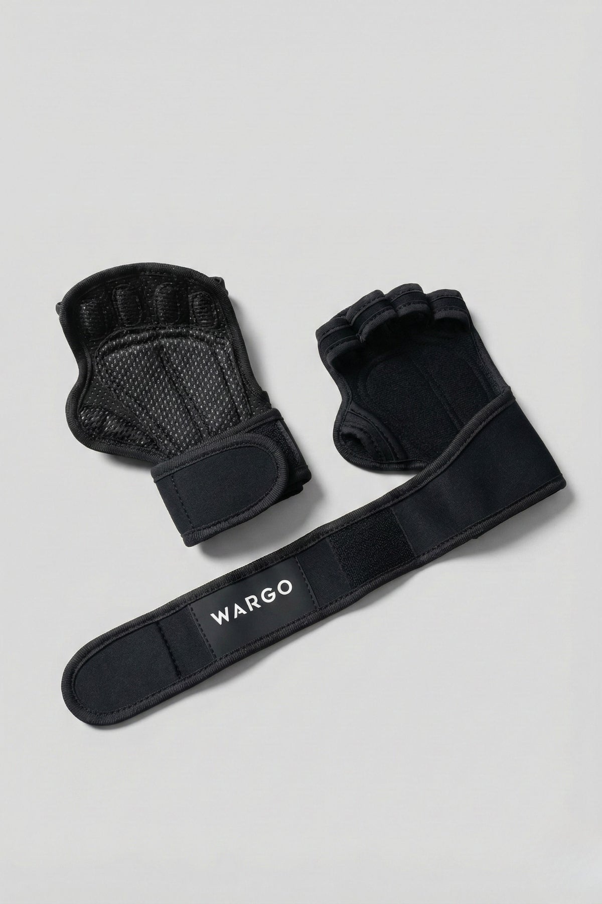 GUANTES PRO DESCUBIERTOS GYM - NEGRO