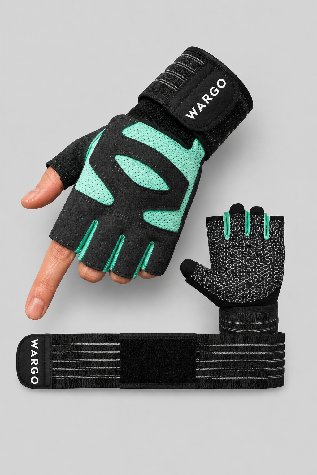 GUANTES CLASSIC 2.0 GYM - AZUL CELESTE