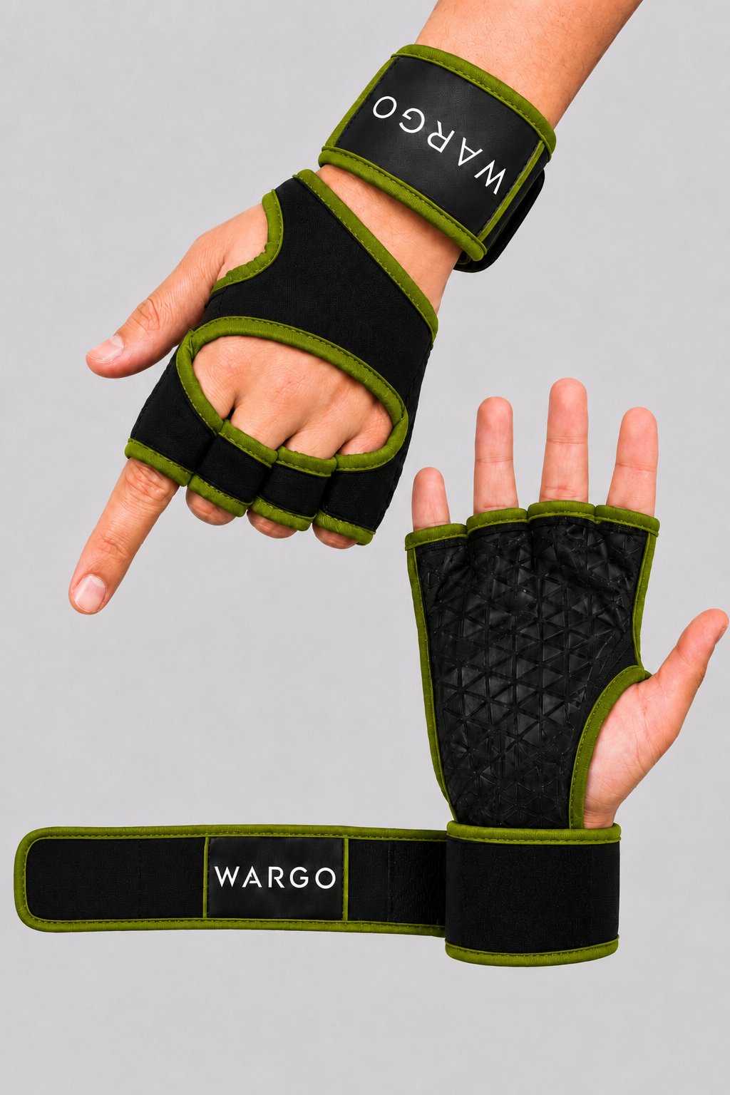 GUANTES LIFTING GYM - VERDE MILITAR
