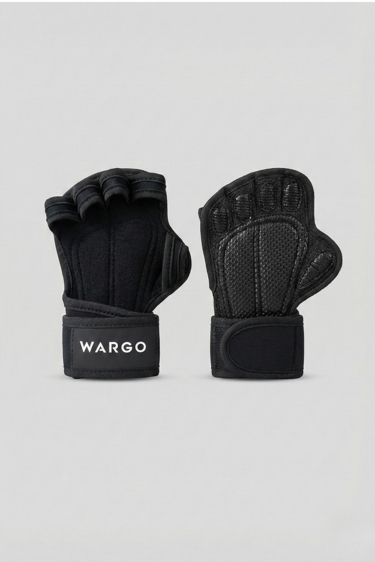 GUANTES PRO DESCUBIERTOS GYM - NEGRO