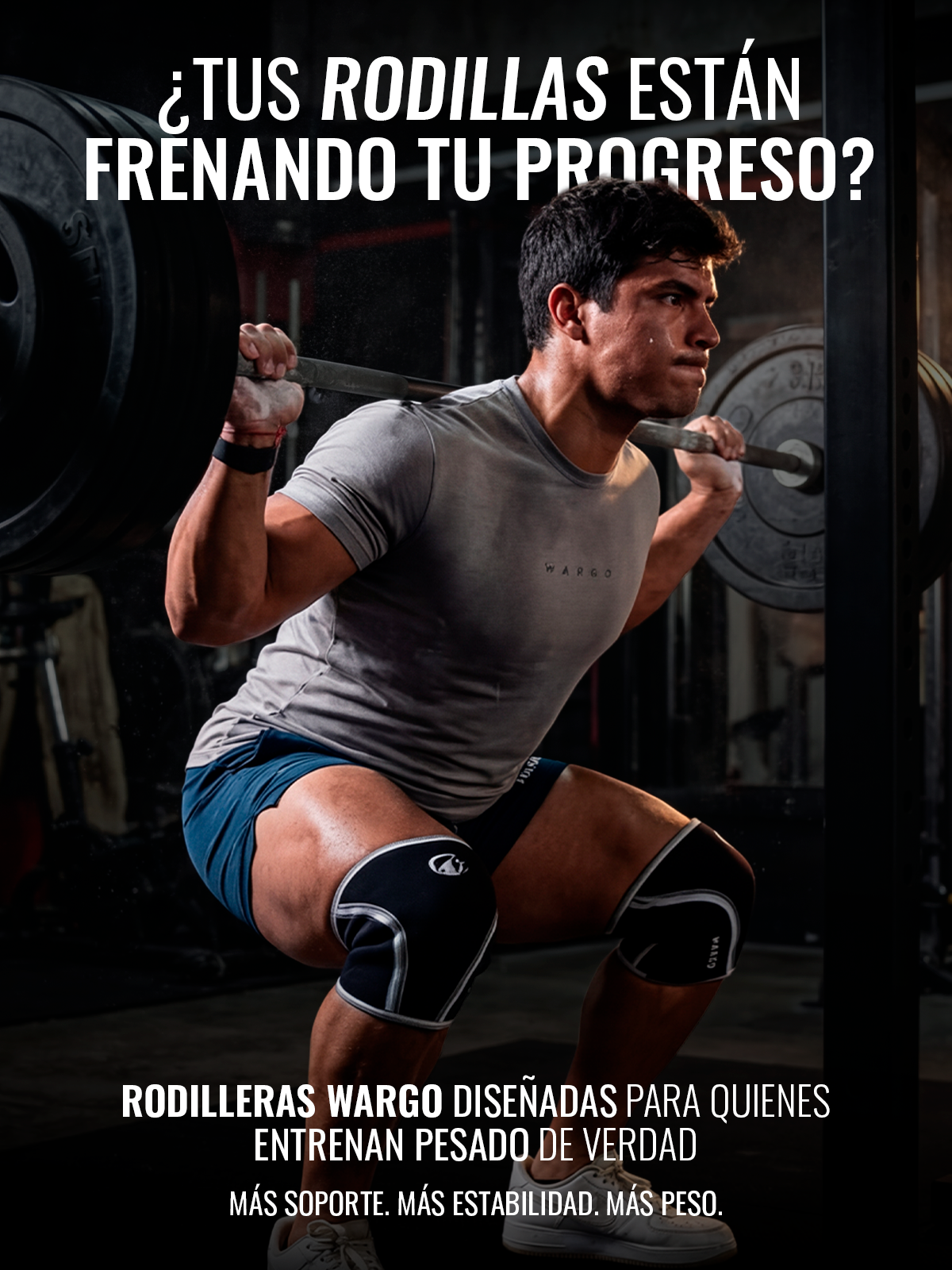 RODILLERAS 7 MM GYM - NEGRO/ROJO