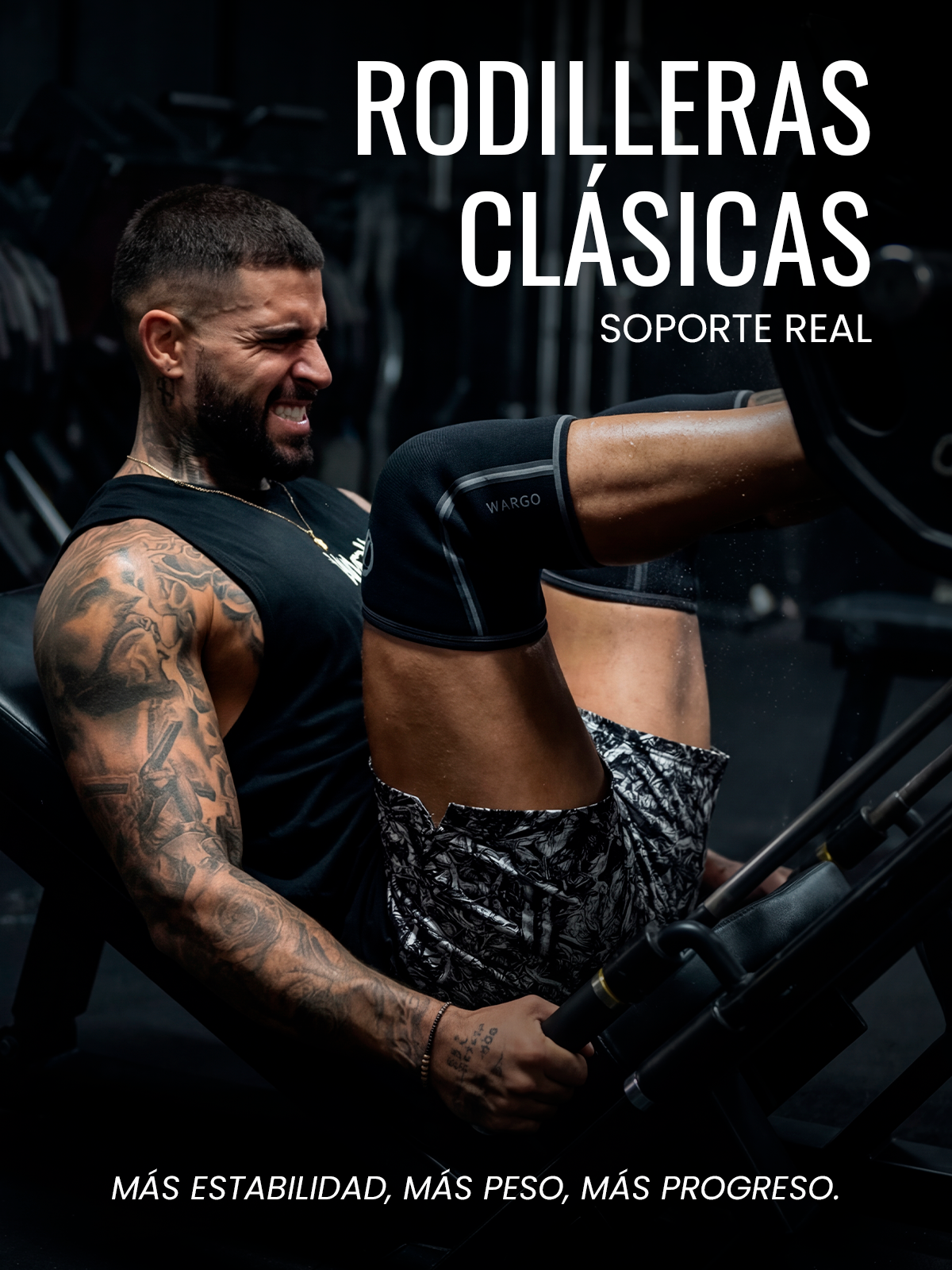 RODILLERAS 7 MM GYM - NEGRO/ROJO