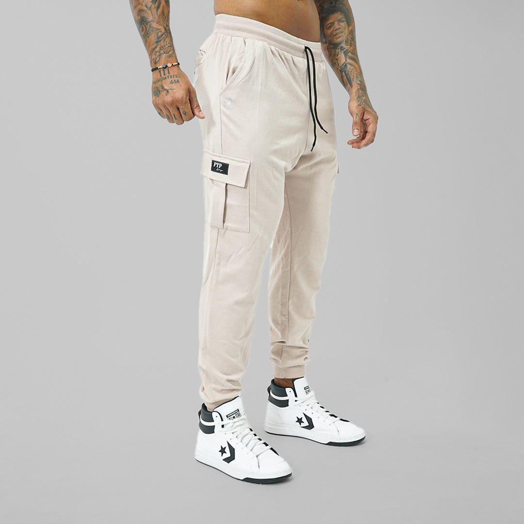 PANTALONES JOGGER SIGNATURE - CREMA