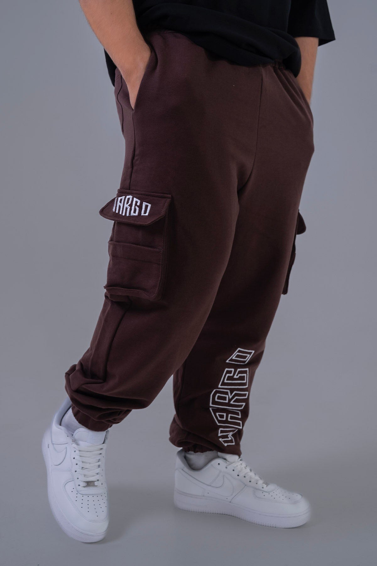 PANTALON JOGGER CARGO HOMBRE FRONTIER - CAFÉ