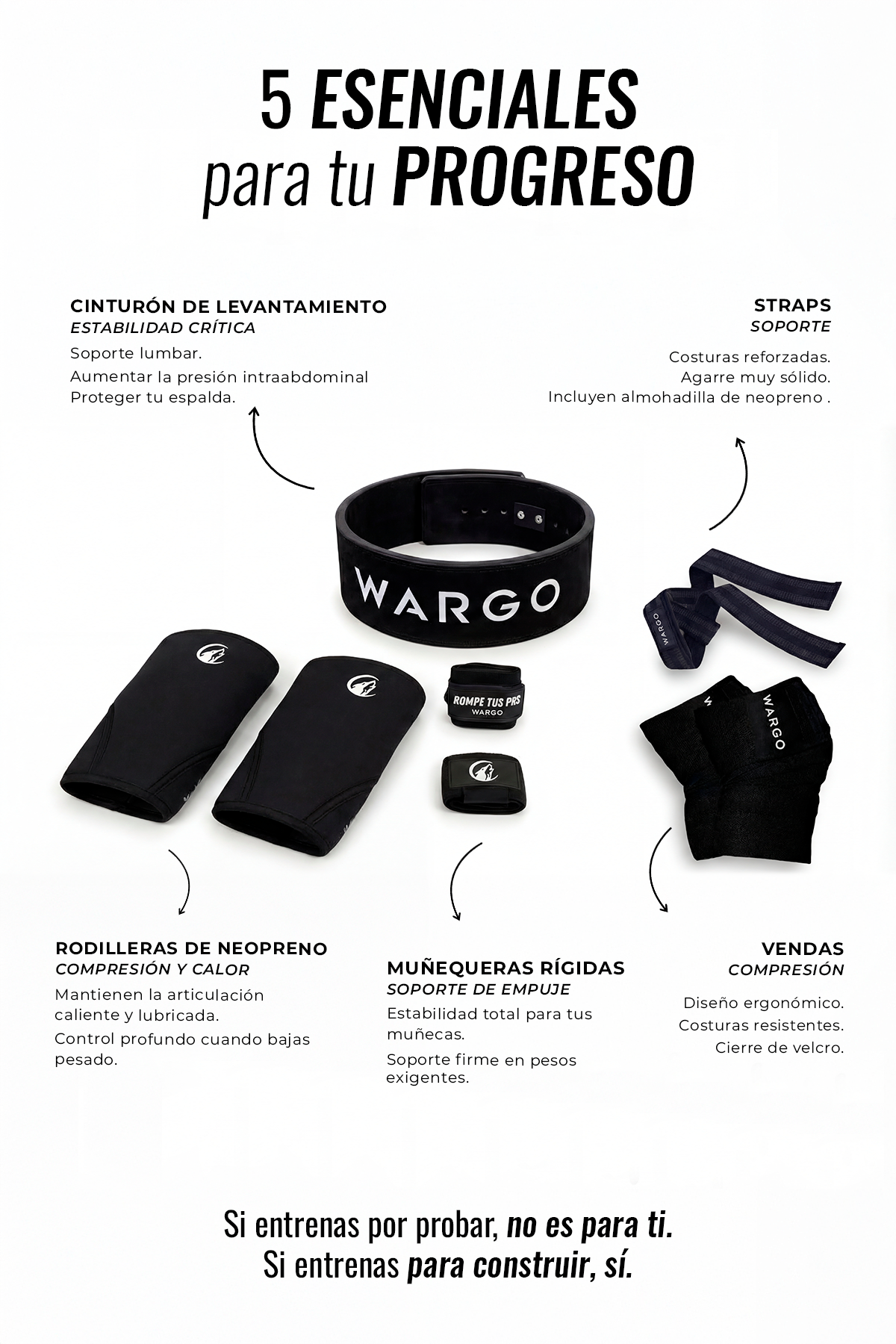 POWER LIFTING KIT - NEGRO
