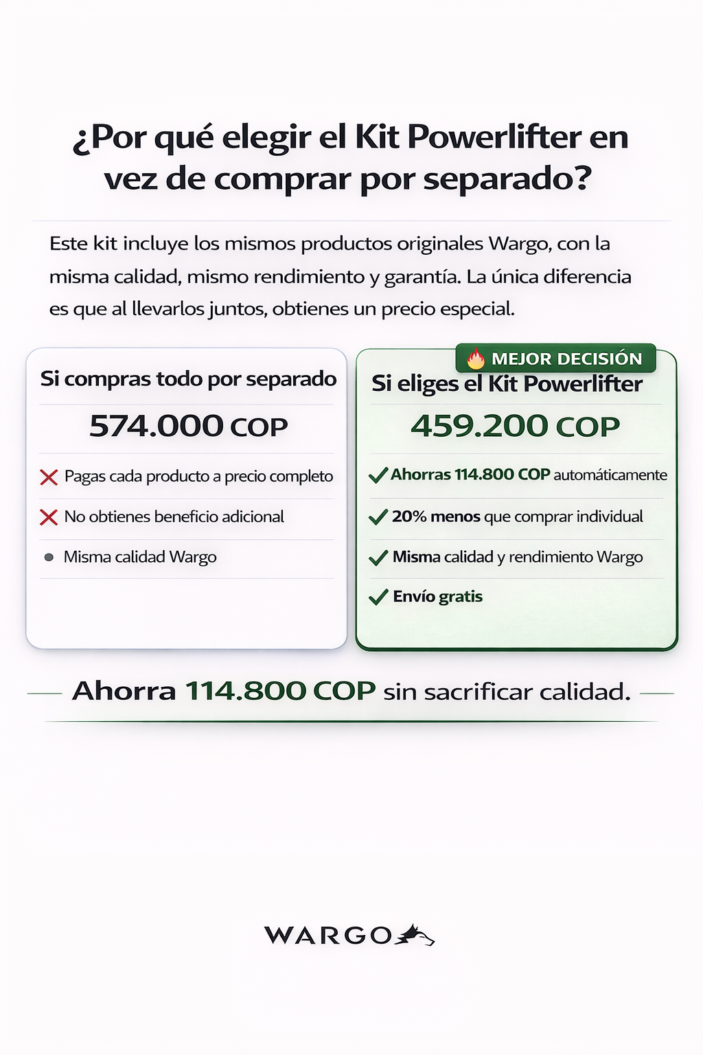 POWER LIFTING KIT - NEGRO