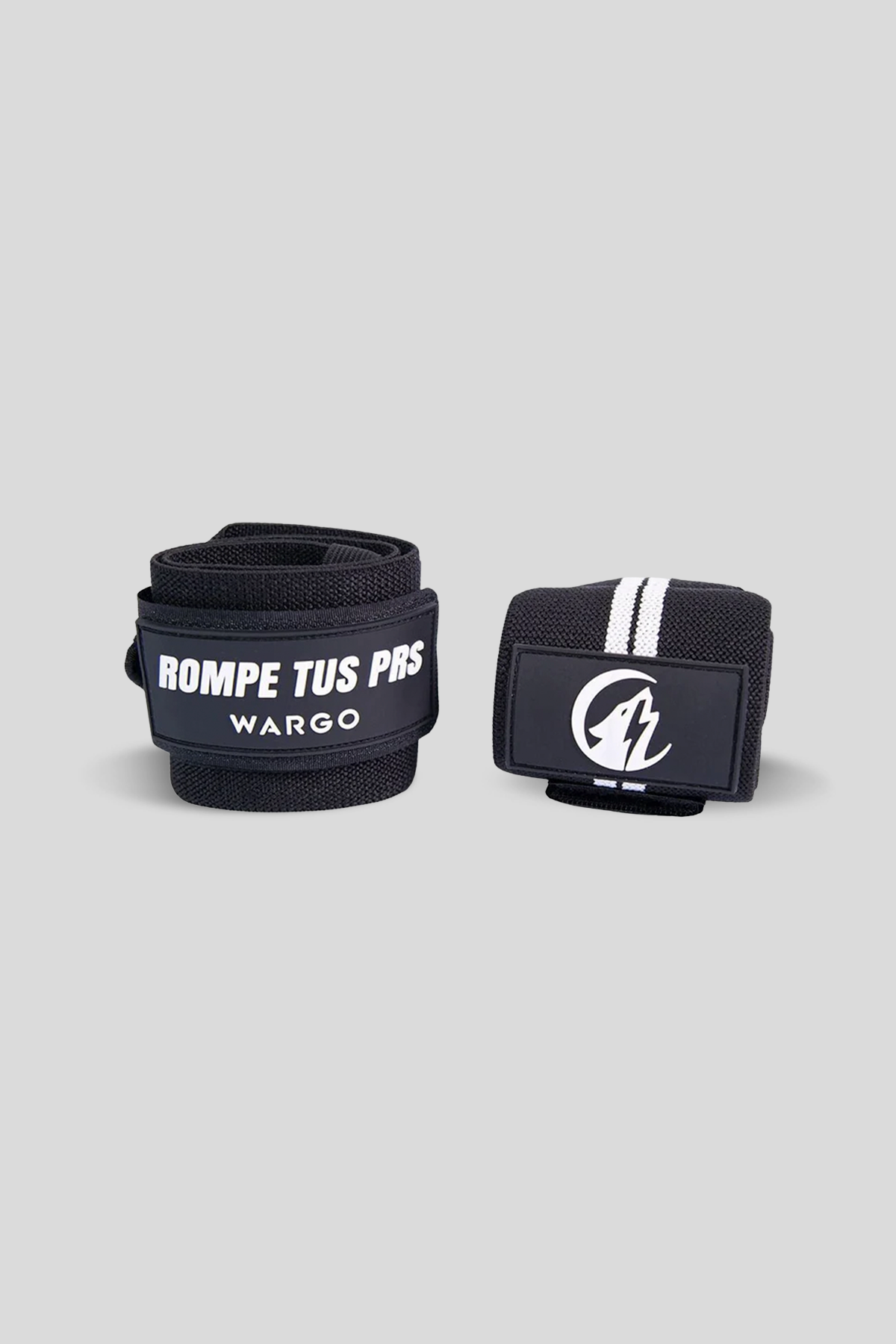 MUÑEQUERAS PARA GYM - BLACK WHITE STRIPE