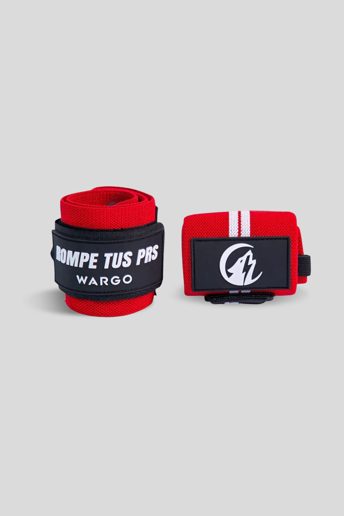 MUÑEQUERAS PARA GYM - RED WHITE STRIPE