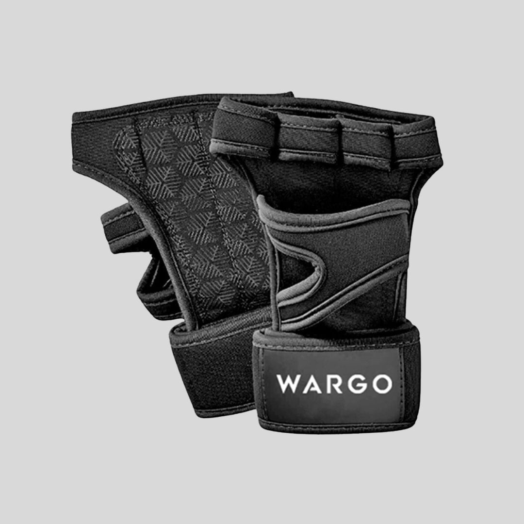 GUANTES PARA GYM DE LEVANTAMIENTO - NEGRO