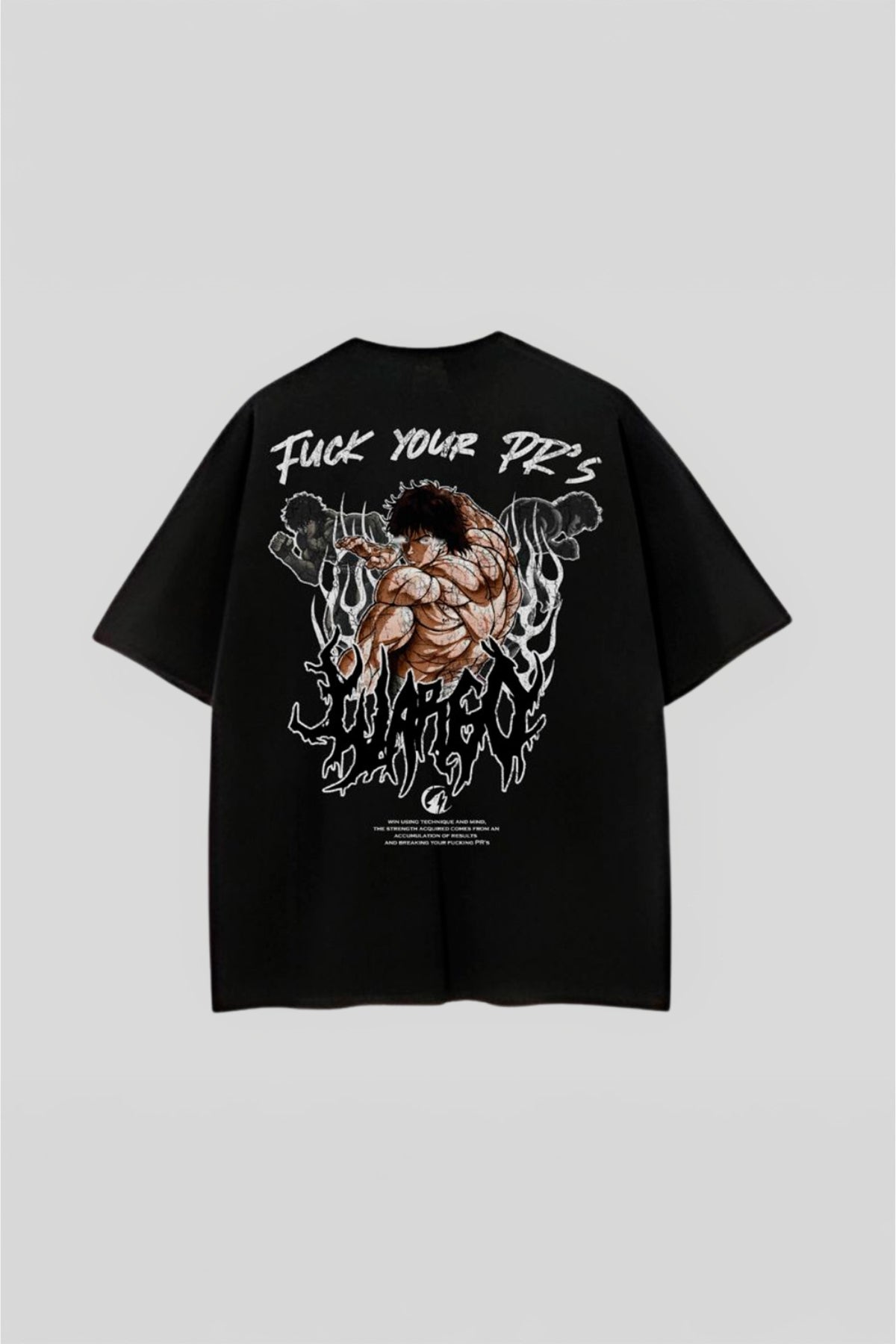 CAMISETA OVERSIZE BAKI - NEGRO
