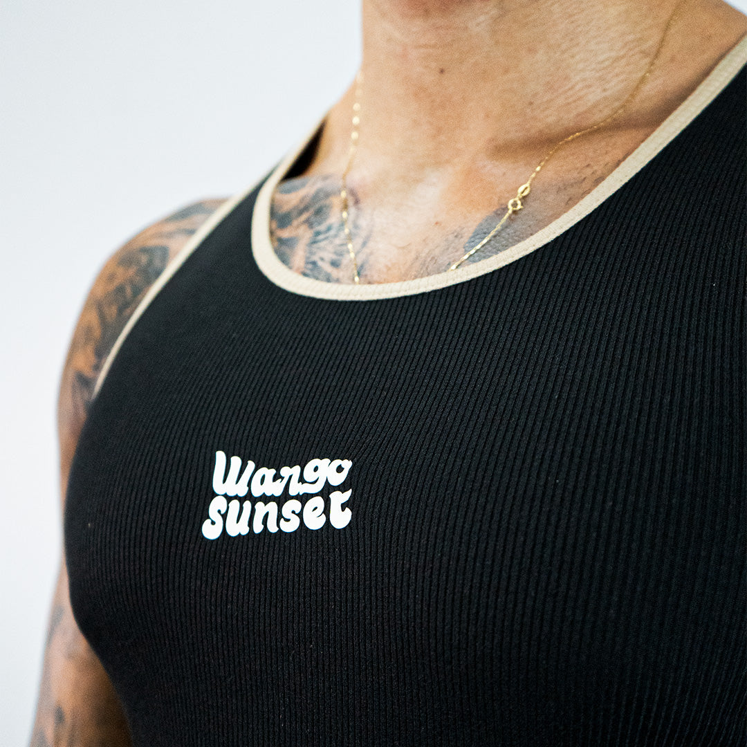 WARGO SUNSET TANK RIB - BLACK