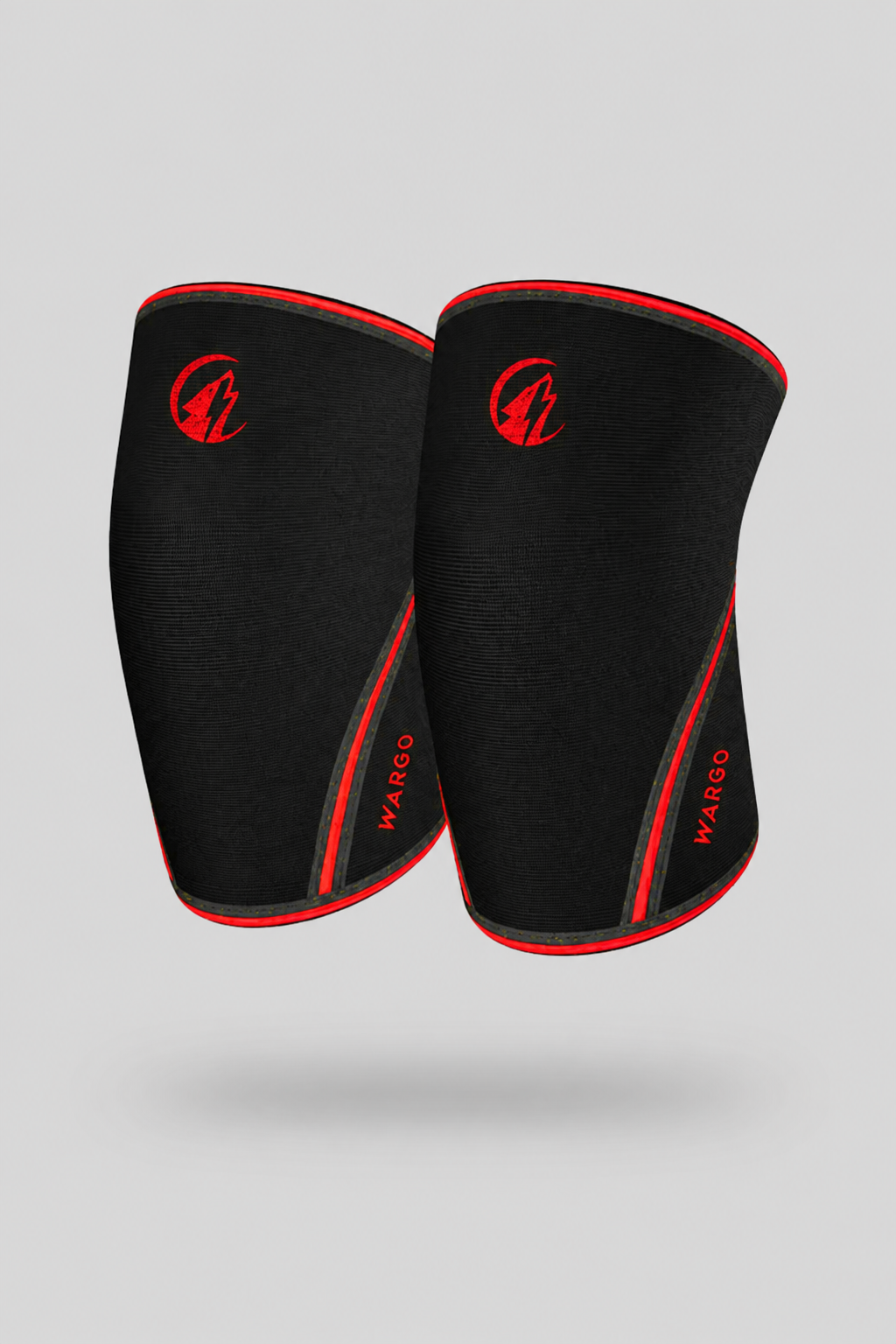 RODILLERAS 7 MM GYM - NEGRO/ROJO