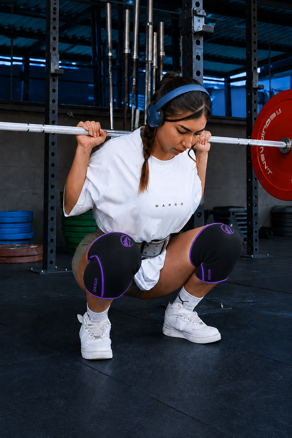 RODILLERAS 7 MM GYM - PURPURA