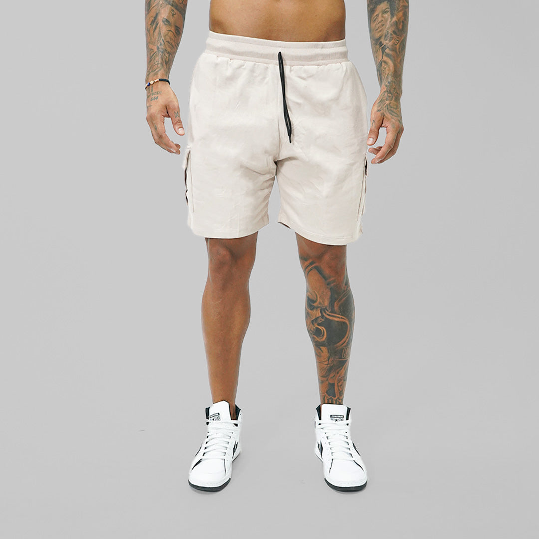 PANTALONES SIGNATURE SHORTS HOMBRE - CREMA