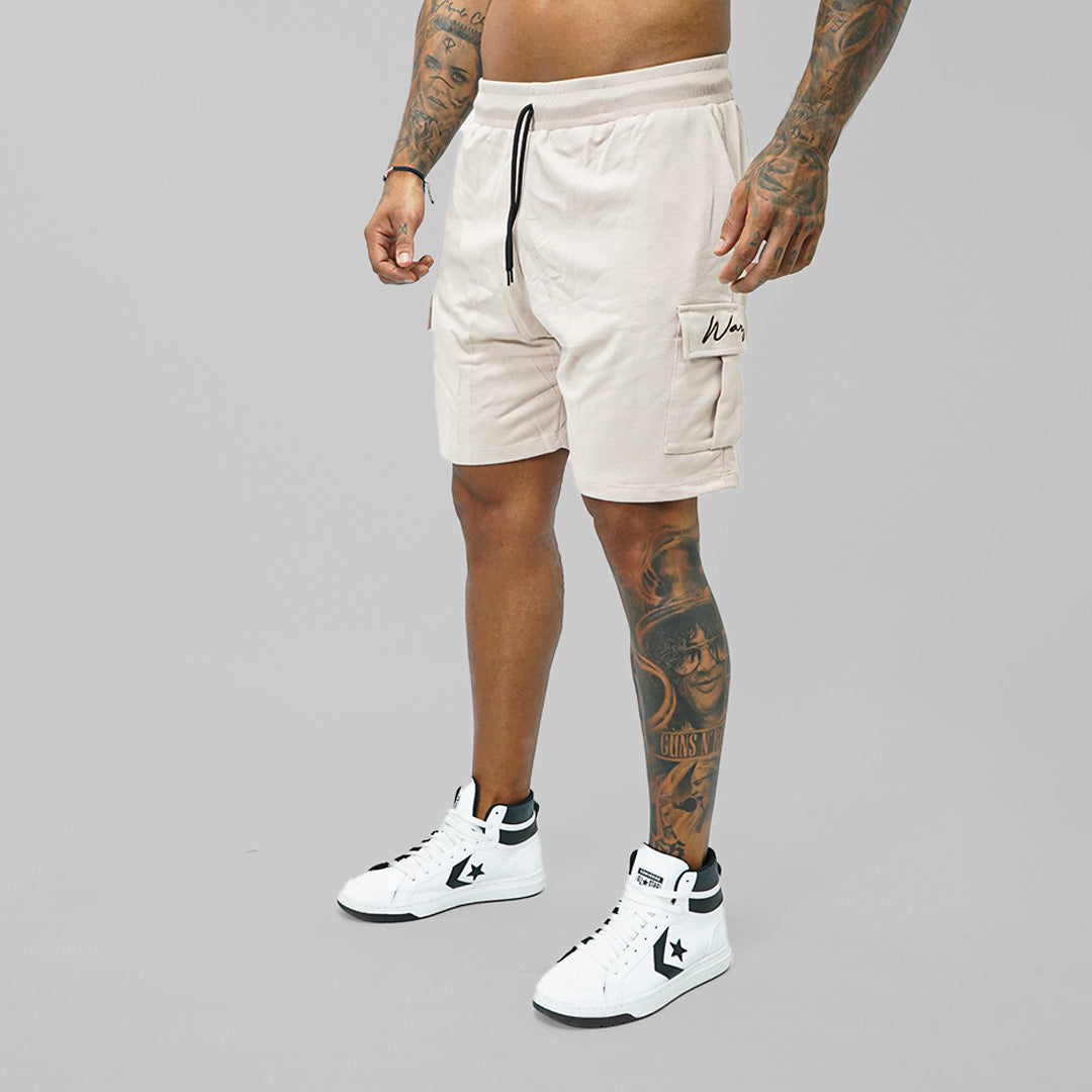 PANTALONES SIGNATURE SHORTS HOMBRE - CREMA