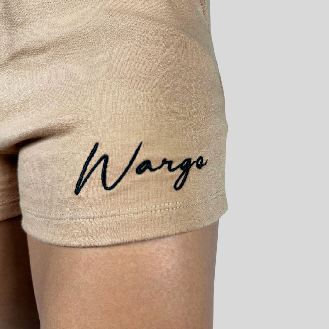 WARGO SIGNATURE WOMENS SHORTS - BEIGE