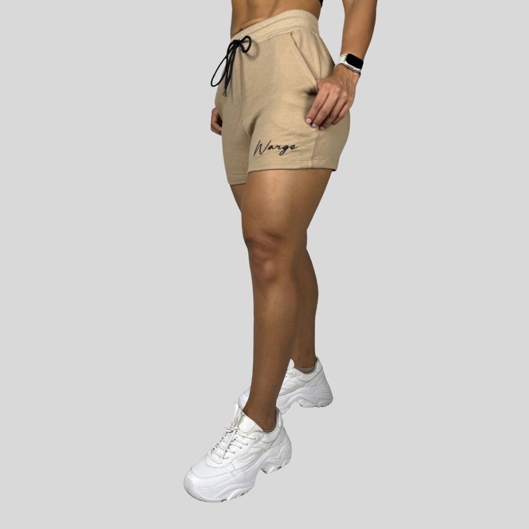 WARGO SIGNATURE WOMENS SHORTS - BEIGE