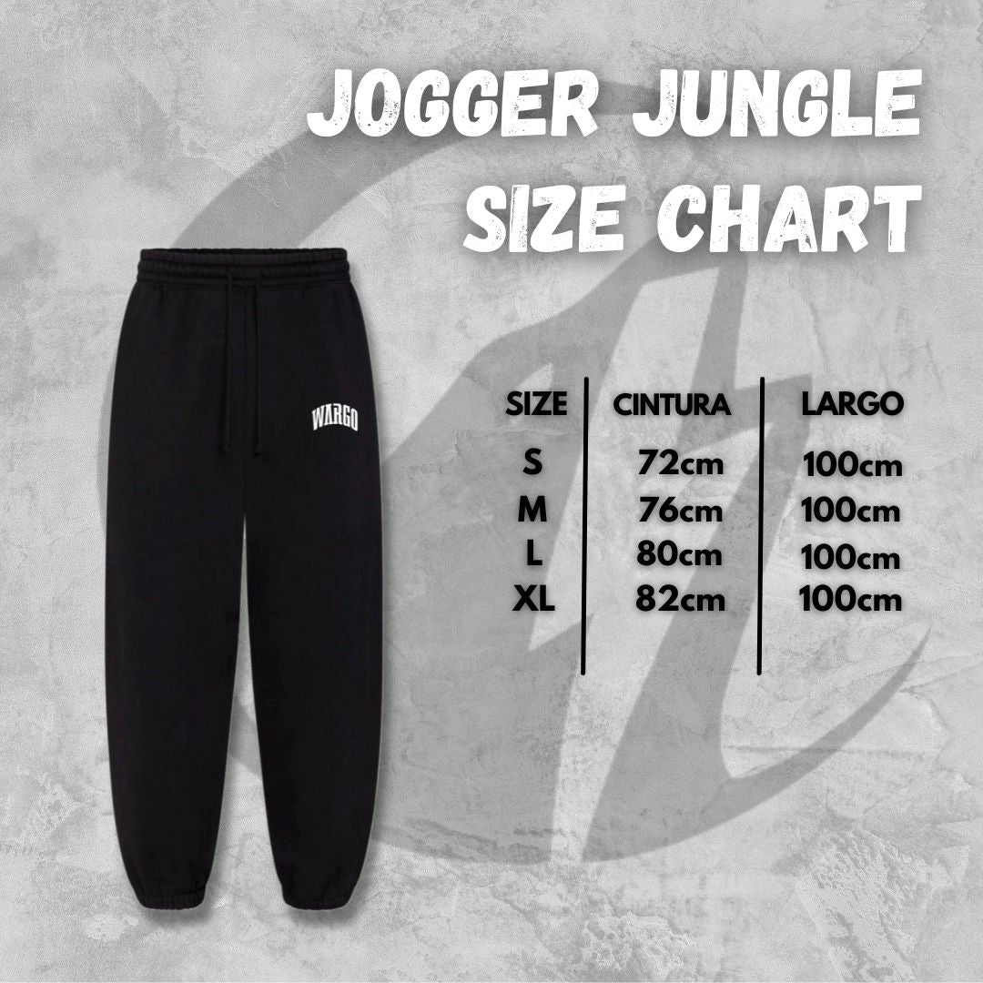 PANTALONES JOGGER JUNGLE - BLACK