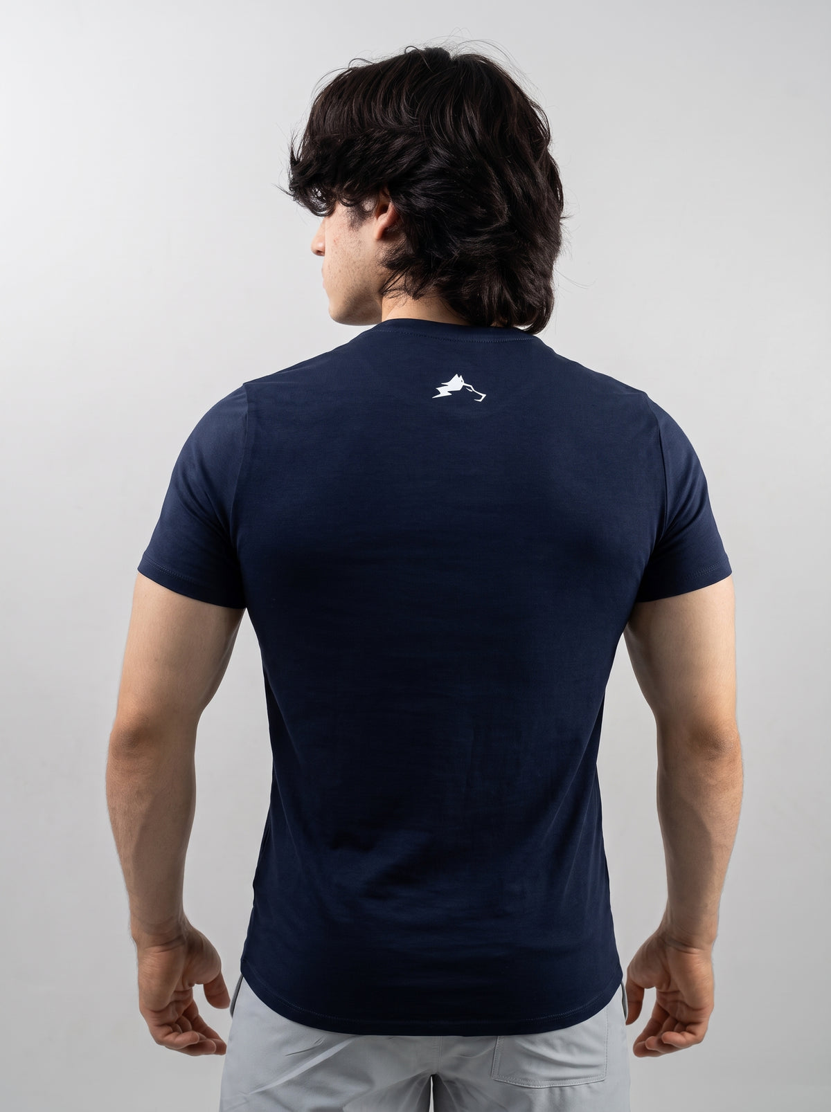 CAMISETA SLIM TEE ESSENTIALS  - AZUL