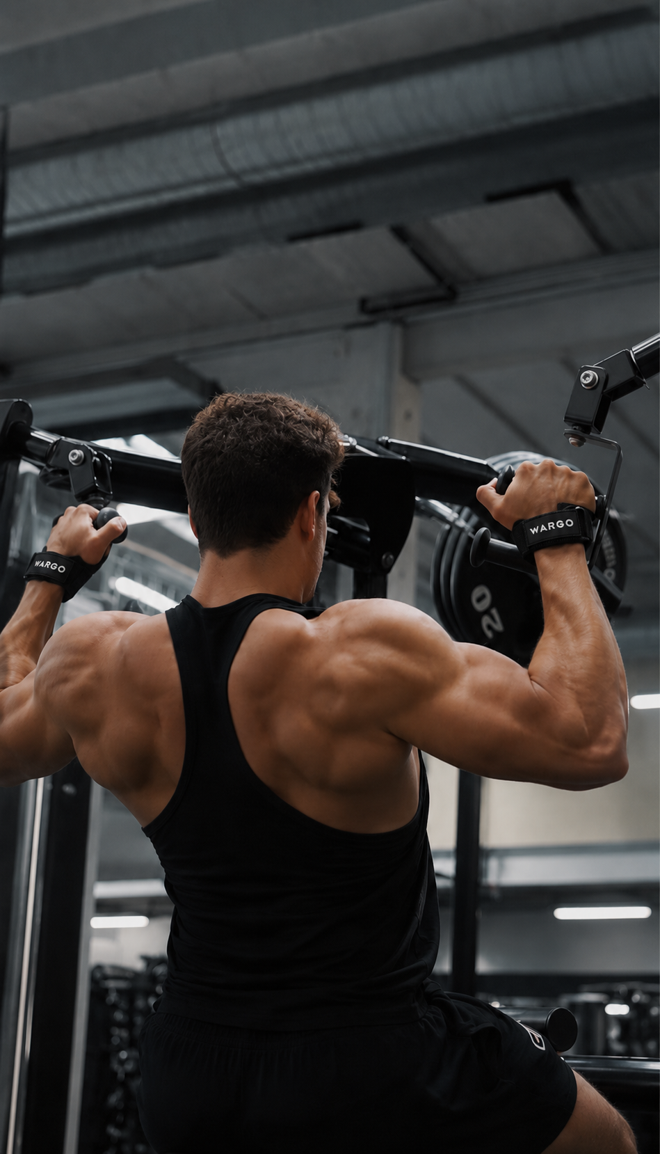 STRAPS GRIPS GYM STRIPS - NEGRO
