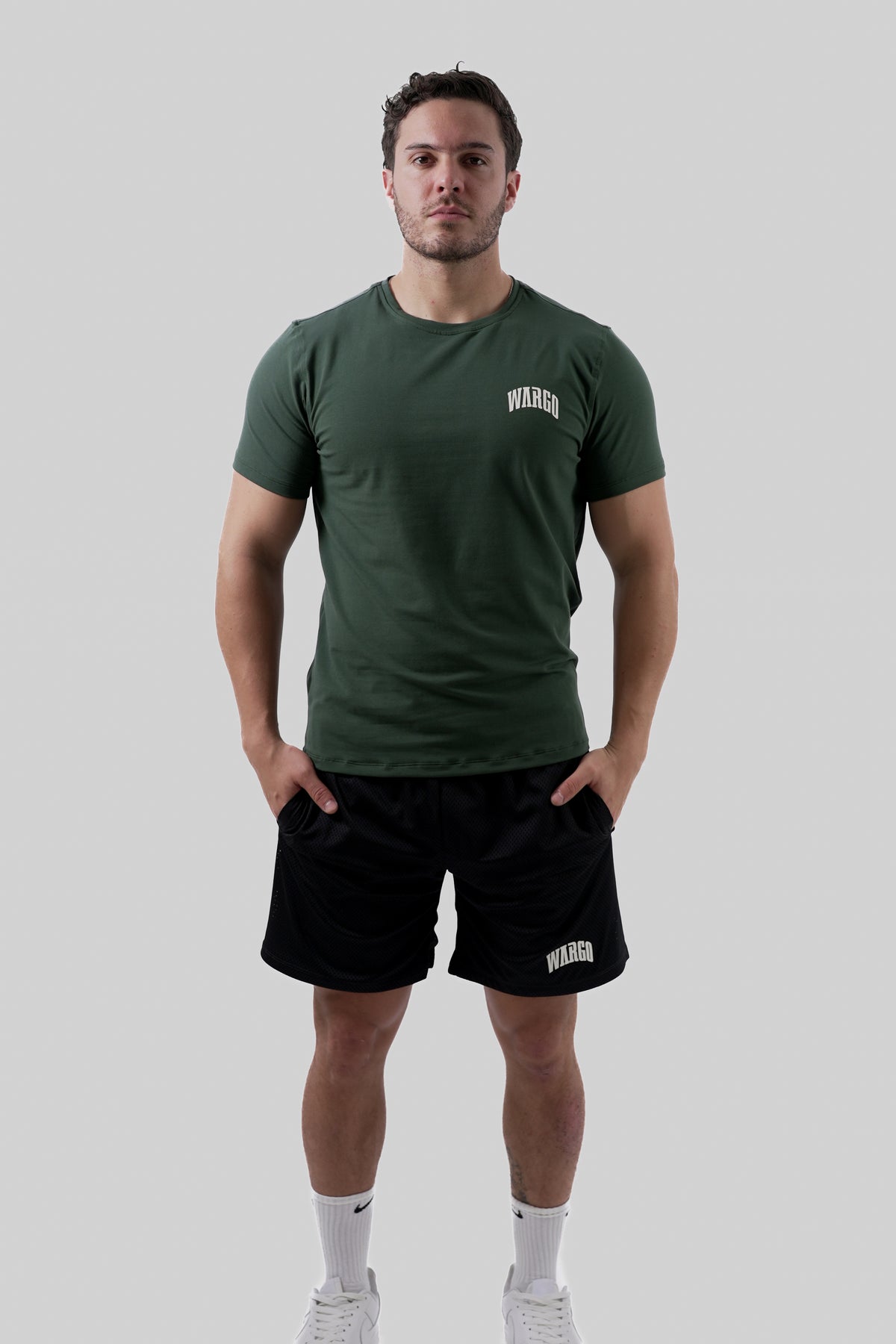 Slim Tee Verde Militar para Gym | 12/25 Drop Wargo