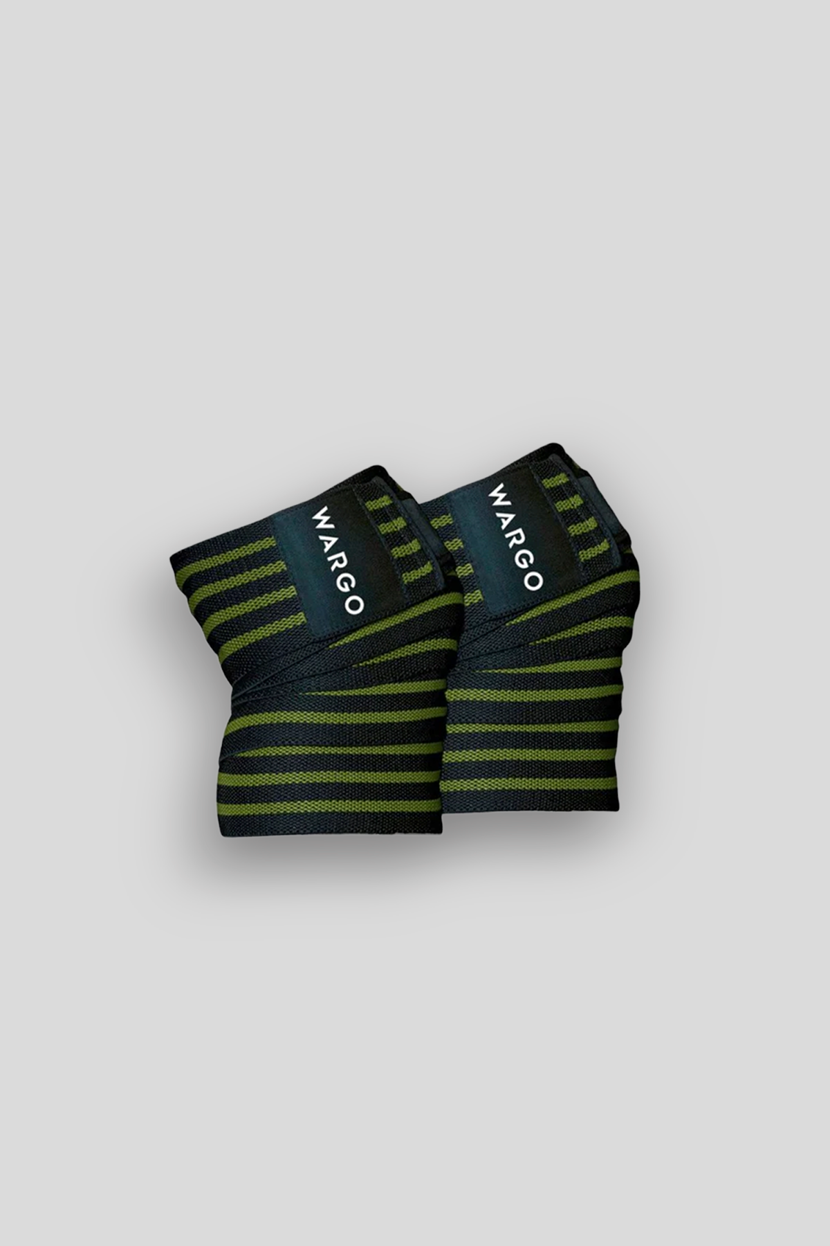 VENDAS RODILLA PARA GYM - BLACK GREEN ARMY STRIPE