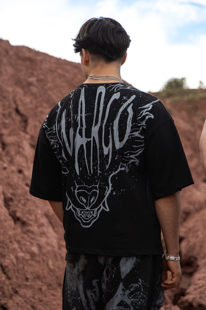 CAMISETA OVERSIZE DESERT - NEGRO