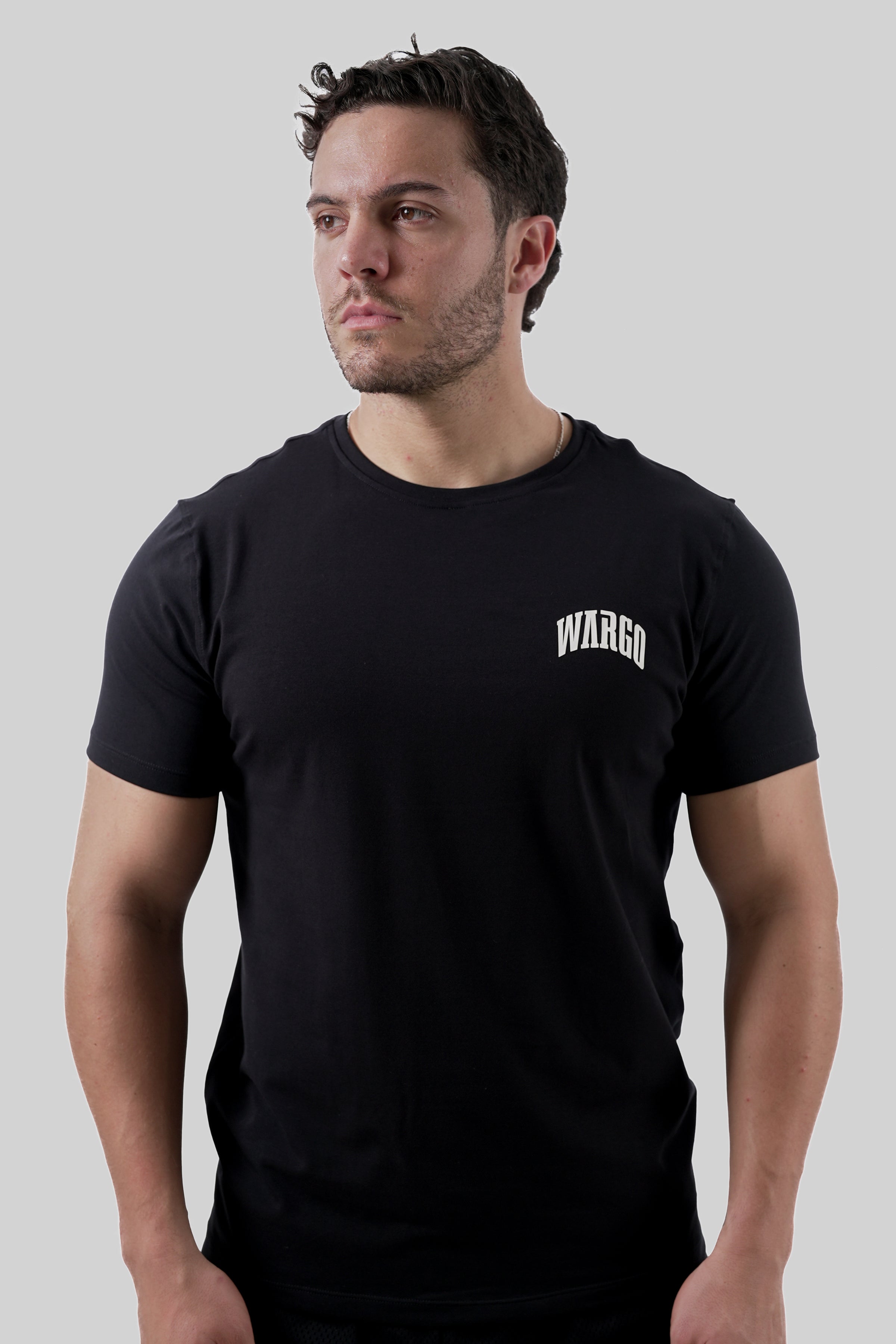 CAMISETA SLIM TEE 12/25 - NEGRO